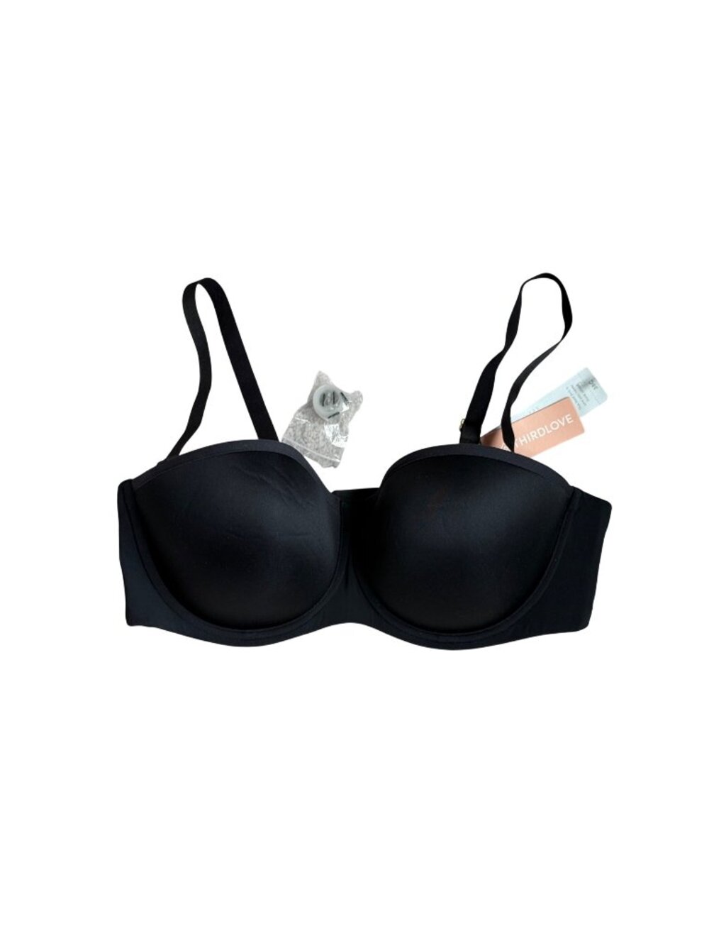 Thirdlove Bra New Size 38C Black Convertible Classic Strapless Underwire Padded